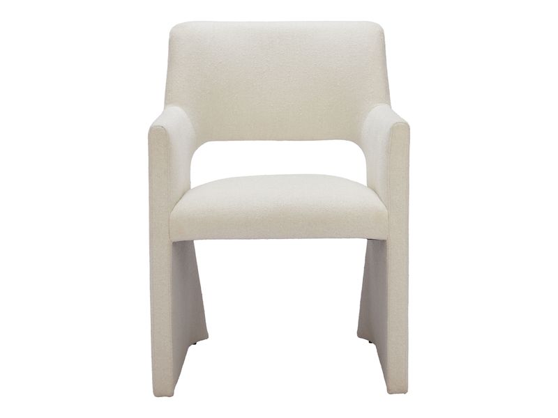 Minet Dining Chair Linen White 4