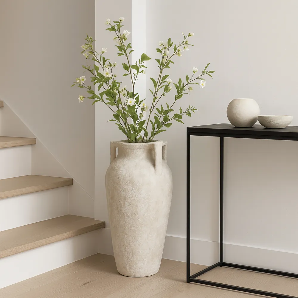 WATSONLAND WHITE VASE 26 (IN)