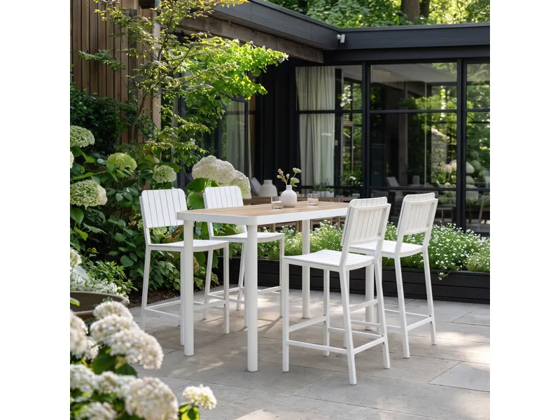 Kayu Barstool White 13