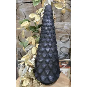 Ebony Frost Tree 6.5x6.5x18in 1