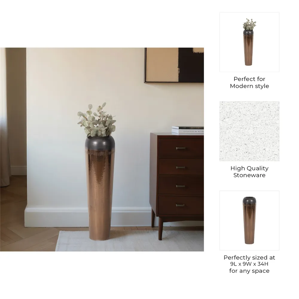 ELMWICK BRONZE VASE 34 (IN)