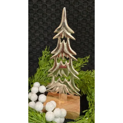 Silver Sparkle Spruce 3x8in