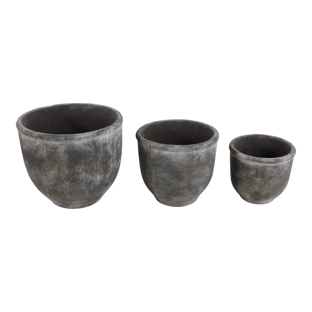 HAYFORDWAY SET OF 3 ORANGE PLANTER 8 (IN)