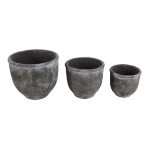 HAYFORDWAY SET OF 3 ORANGE PLANTER 8 (IN) 5