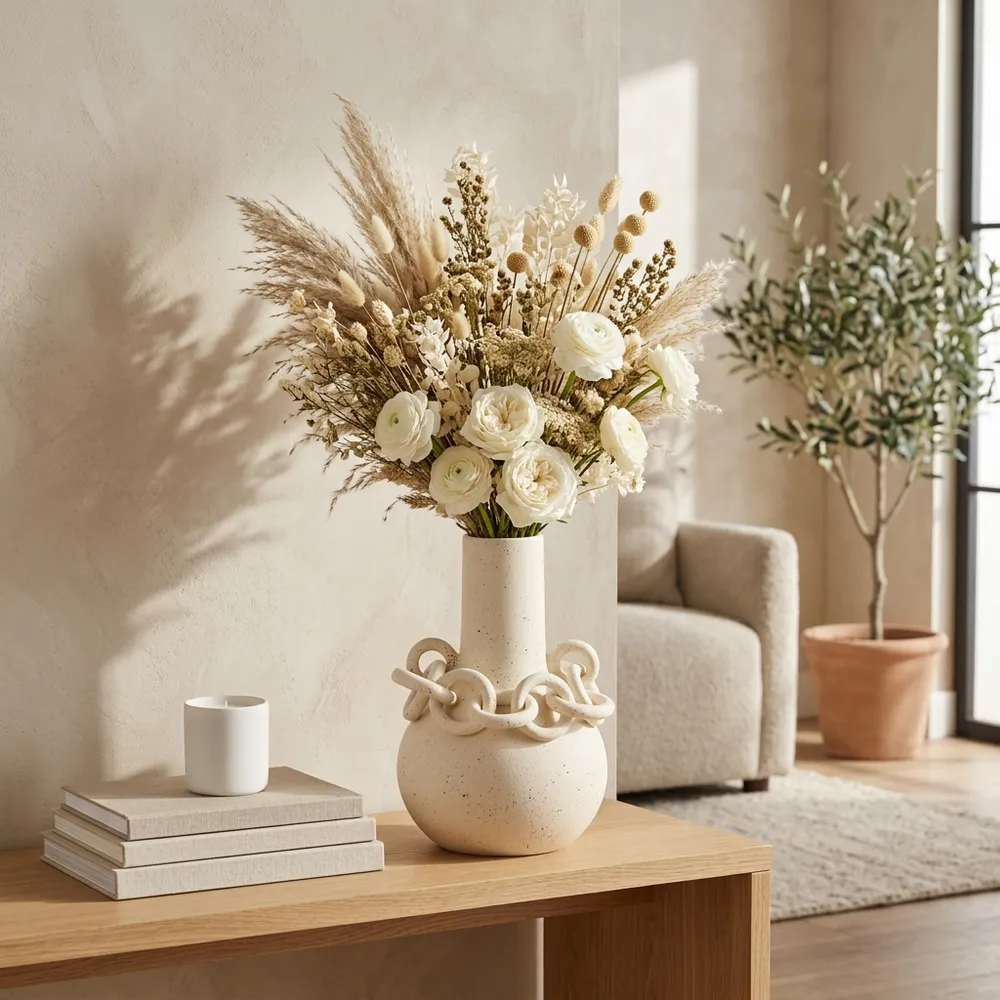 ORIONLAND IVORY VASE 12 (IN)