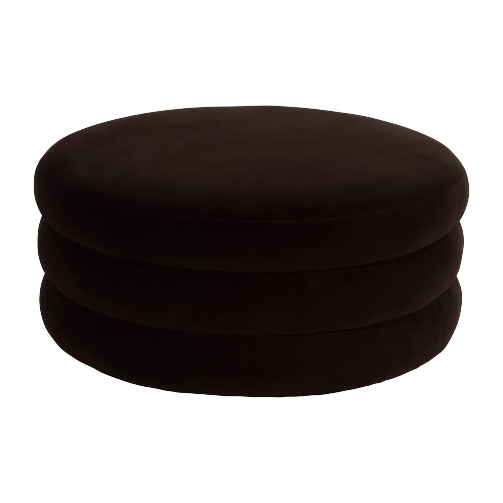 BLAKEGROVE BROWN OTTOMAN 17 (IN)