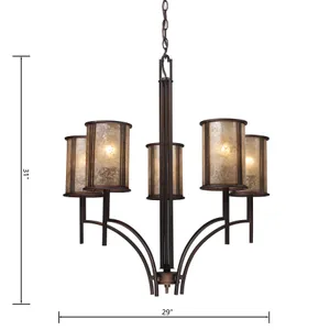 Barringer 29'' Wide 5-Light Chandelier - Aged Bronze 2