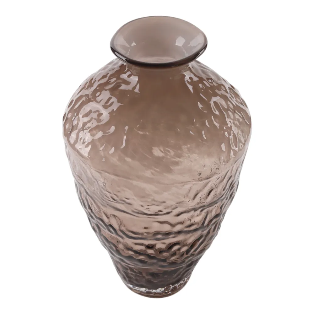 HAROLDHAVEN BROWN GLASS VASE 15 (IN)