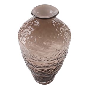 HAROLDHAVEN BROWN GLASS VASE 15 (IN) 3