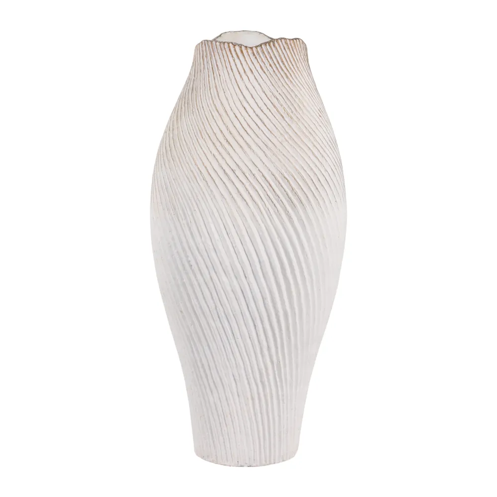 DENNINGLAND WHITE VASE 26 (IN)