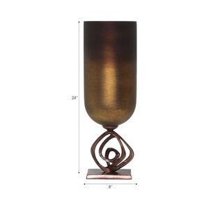 DORSEYVIEW BRONZE GLASS VASE 24 (IN) 9