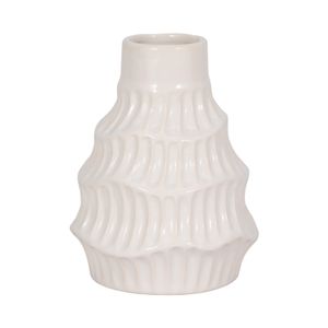 WELDONBEACH WHITE VASE 6 (IN) 1