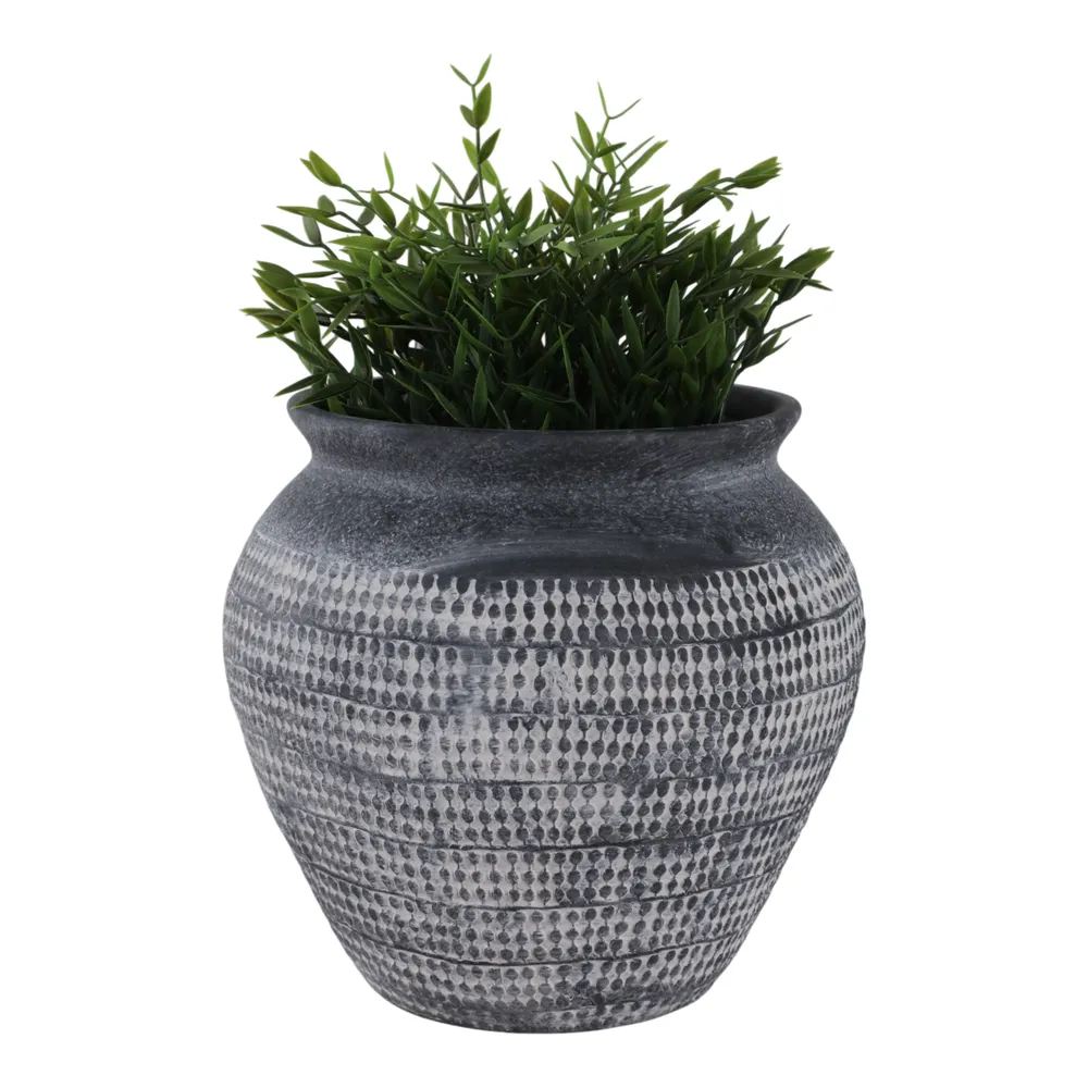 HARKENDALE BLACK VASE 9 (IN)