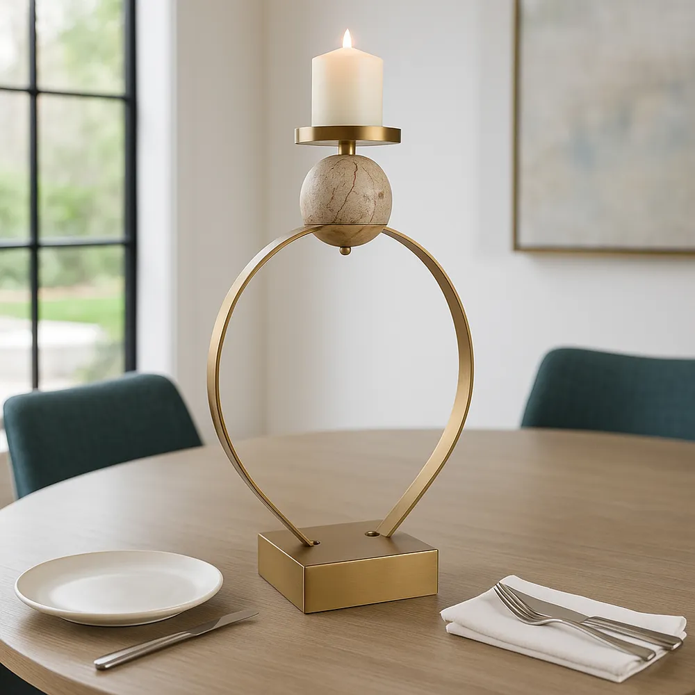 GRAYDONDALE GOLD CANDLE HOLDER 26 (IN)