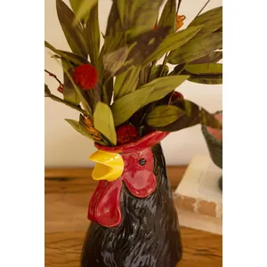 Ceramic Rooster Head Vase 2