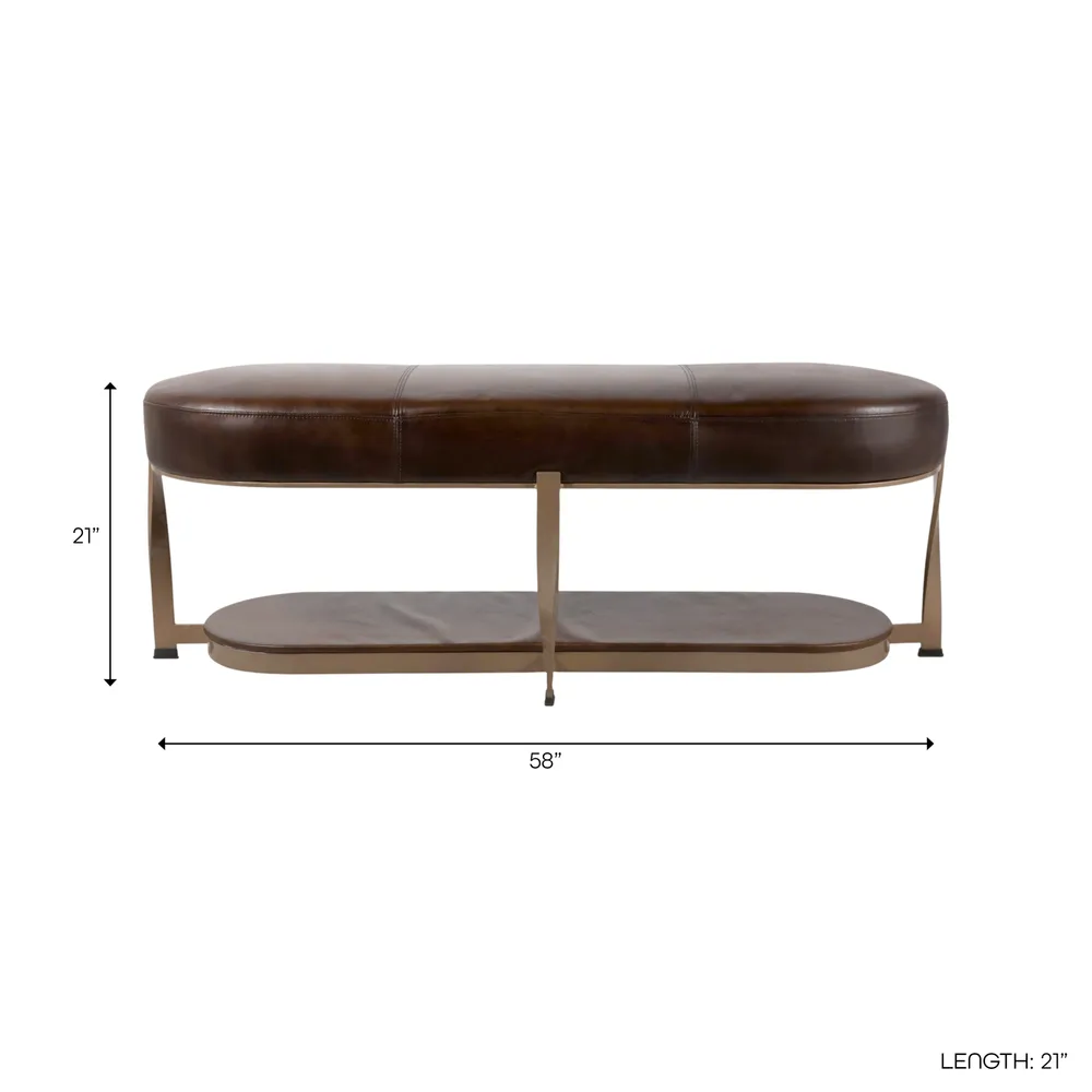DARIENLEY BROWN BENCH 20 (IN)