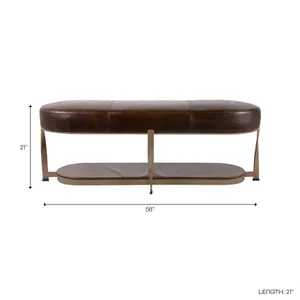 DARIENLEY BROWN BENCH 20 (IN) 10