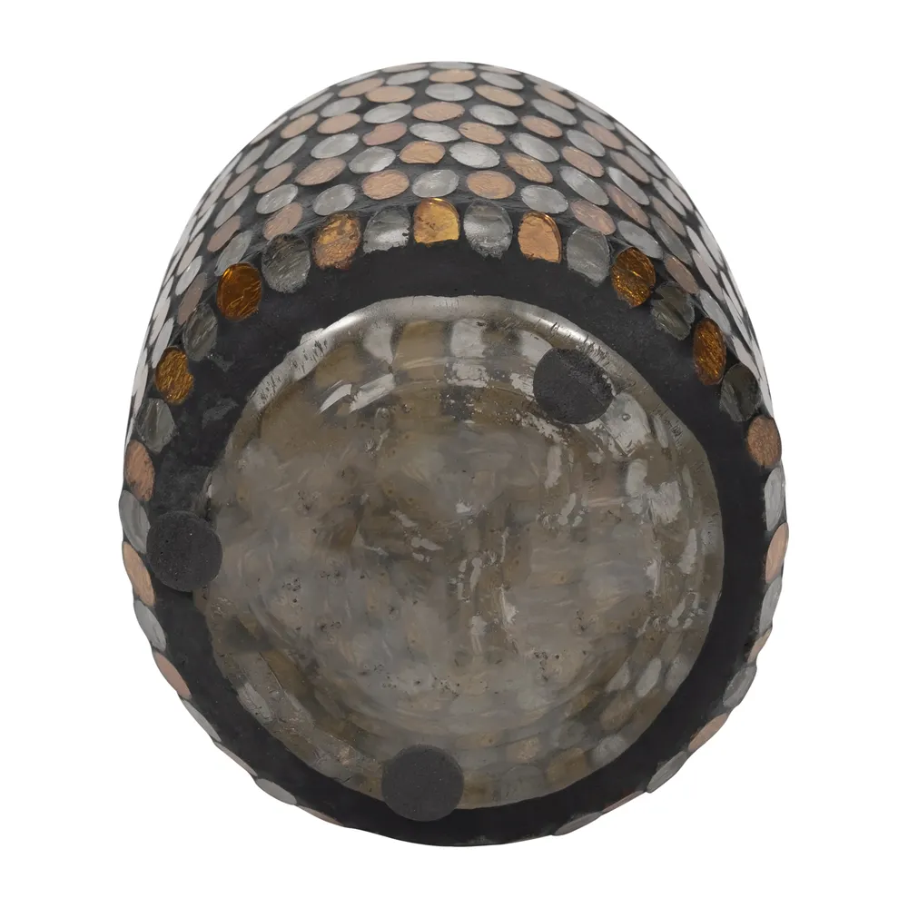 WALTONOAK BRONZE GLASS VASE 9 (IN)