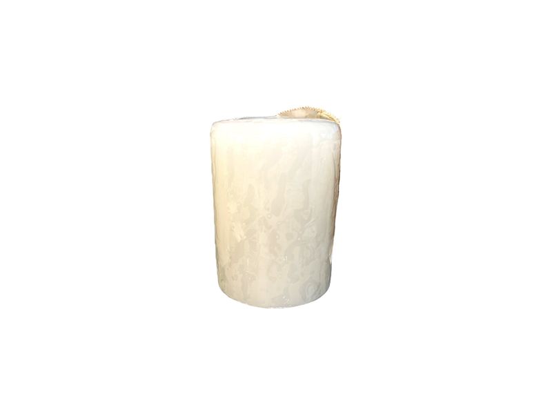 4" Rounded Edge Pillar Candle - Ivory 1