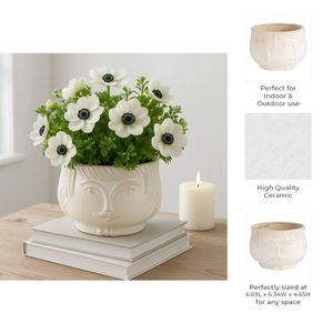 LAKEMOOR WHITE PLANTER 5 (IN) 10