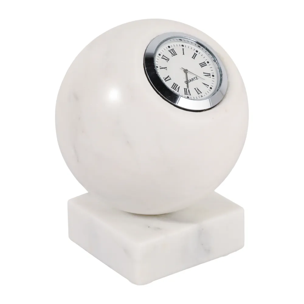 RUEWOOD WHITE CLOCK 6 (IN)