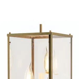 Back Bay 23.25'' High 3-Light Outdoor Post Light - Aged Brass 4