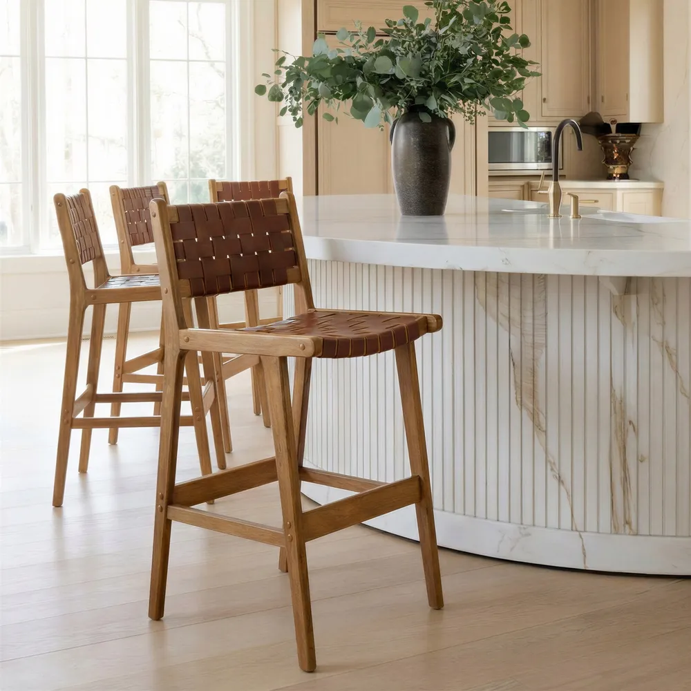 Feder Barstool Brown