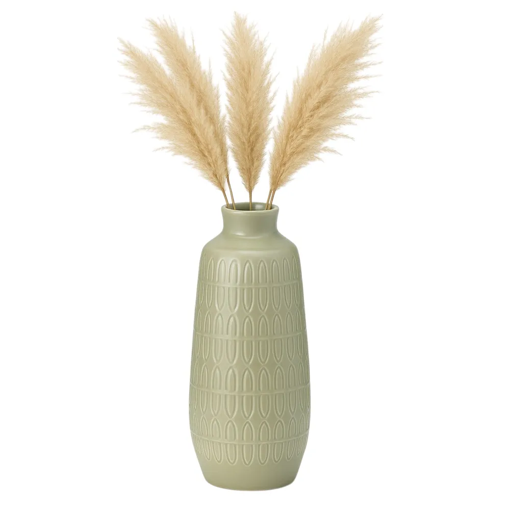 BECKLAKE GREEN VASE 15 (IN)