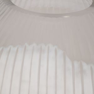 RAMONASHAW WHITE GLASS VASE 13 (IN) 5