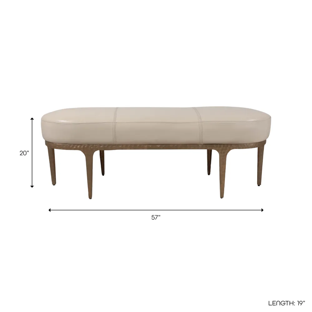 NELLVALE IVORY BENCH 20 (IN)