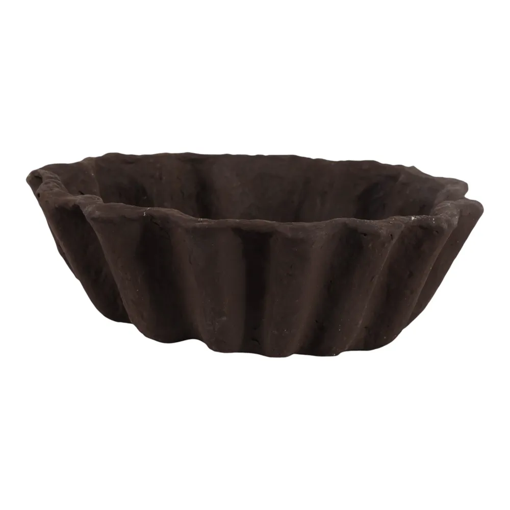 HADFIELDOAK BROWN BOWL 4 (IN)