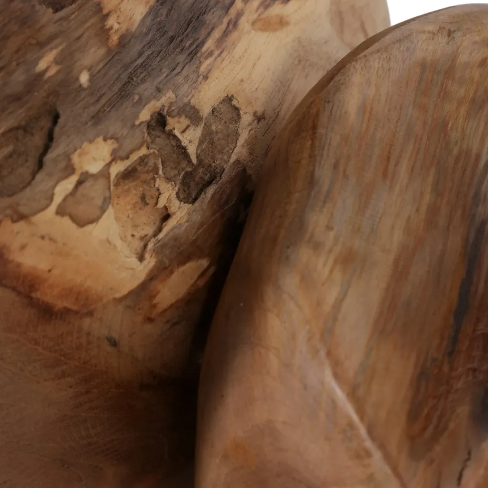HEATHMOOR SET OF 2 BROWN ORBS 12 (IN)
