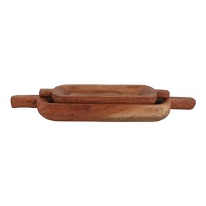 GRAHAMDALE SET OF 2 BROWN BOWLS 4 (IN) 6