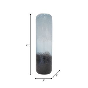 GLASS, 17" OMBRE VASE, MULTI 9