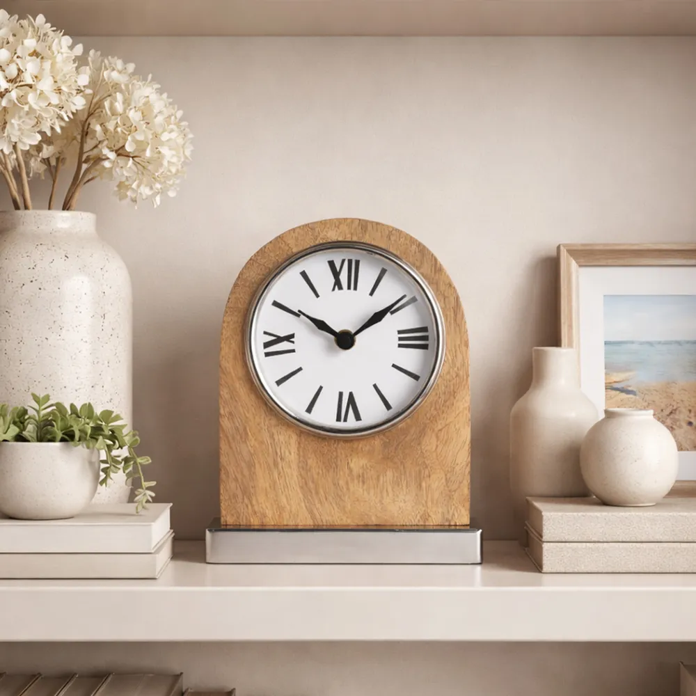 GRAYDONWELL TAN CLOCK 8 (IN)