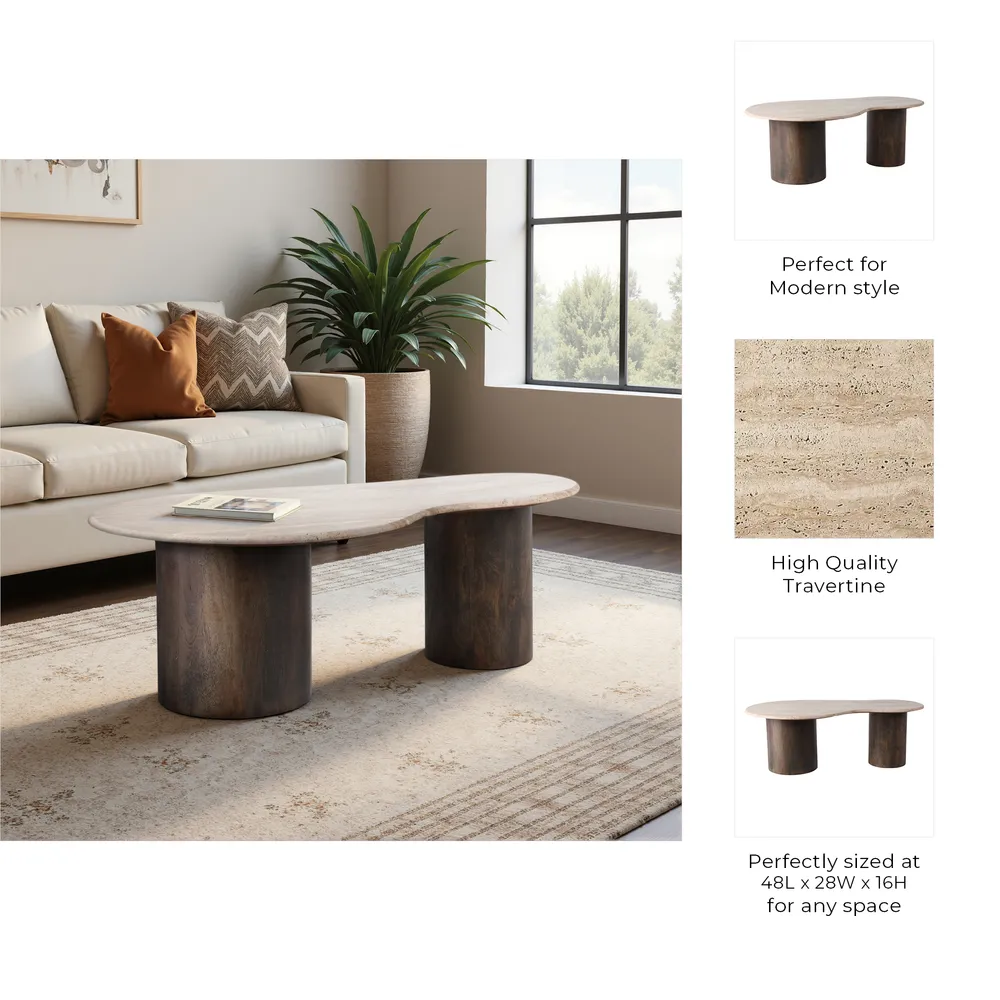 FLINTWICK BROWN COFFEE TABLE 16 (IN)