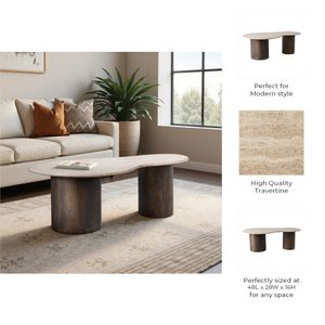 FLINTWICK BROWN COFFEE TABLE 16 (IN) 10