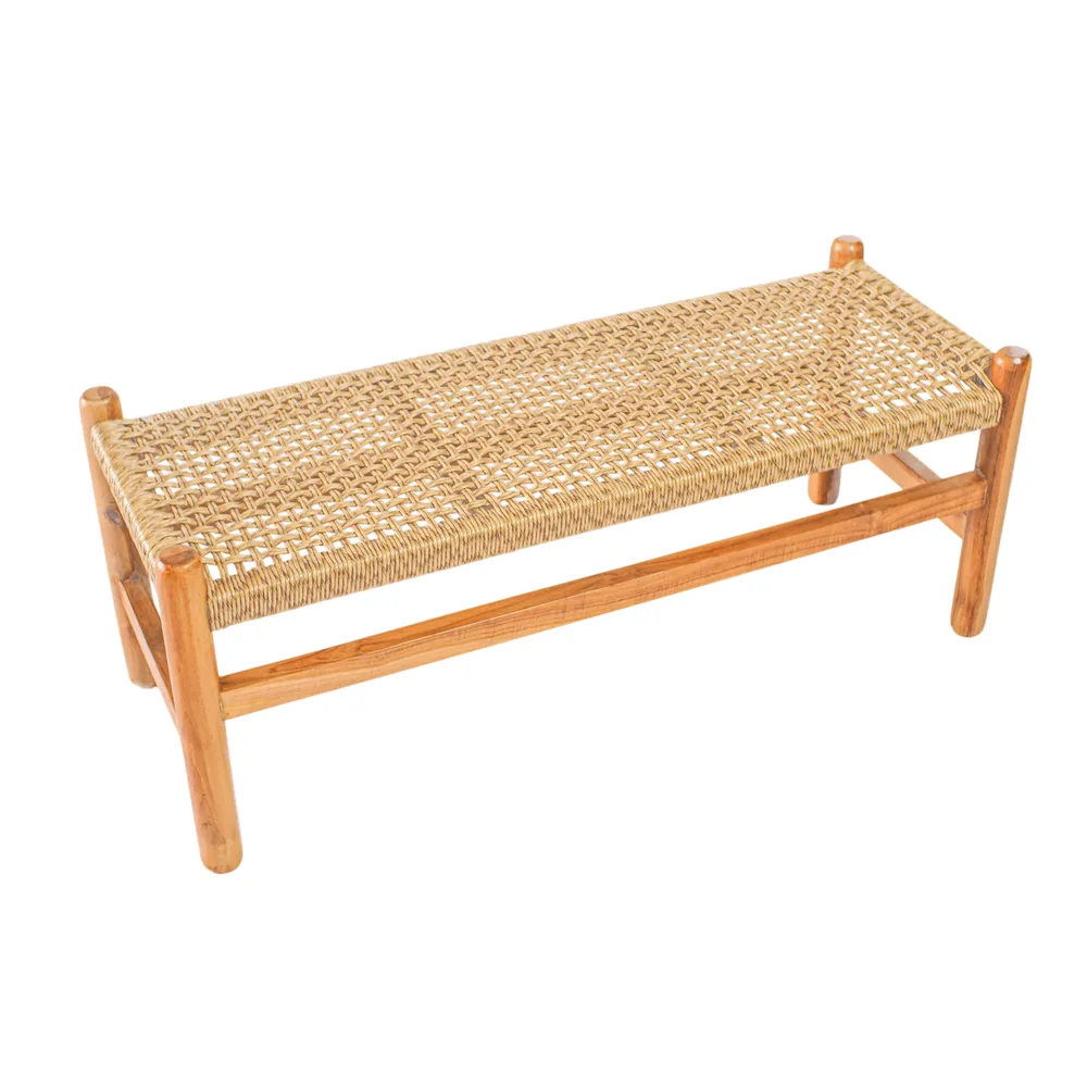 RAMONATON SET OF 2 TAN BENCHES 18 (IN)