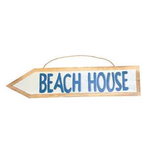 18-1/4" BEACH HOUSE ARROW PLAQUE 1