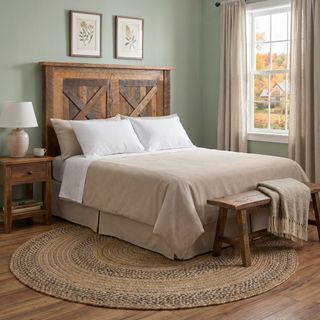 Barnwood Barndoor Headboard - King