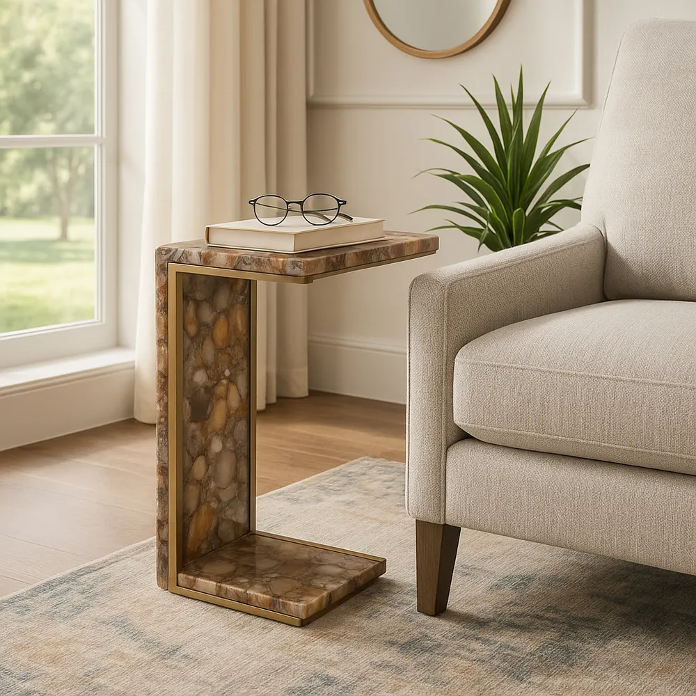 GARLANDPORT BROWN TABLE 25 (IN)