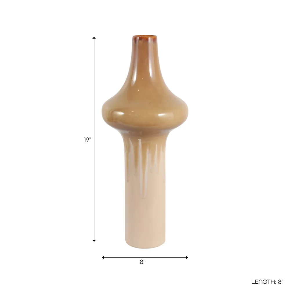 TUCKERVALE BROWN VASE 19 (IN)