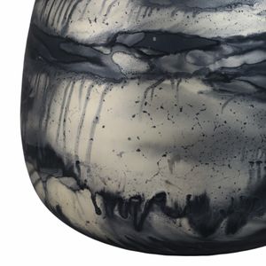 CLYDEBURN BLUE GLASS VASE 13 (IN) 6
