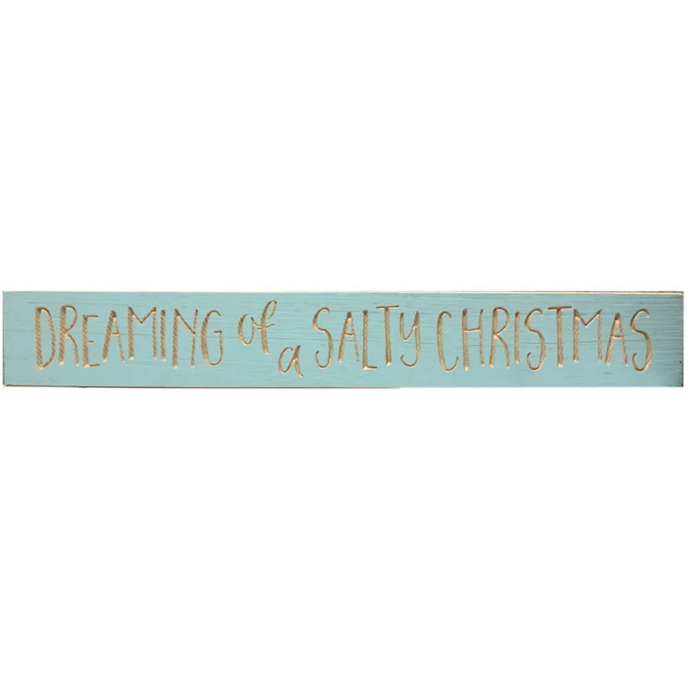 24" USA SALTY CHRISTMAS BARNWOOD SIGN
