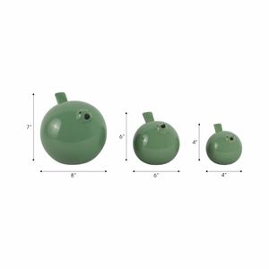 HARKENLEY SET OF 3 GREEN DECOR 7 (IN) 8