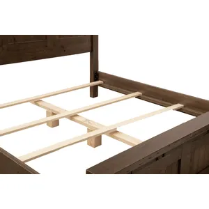 Heritage Oak Haven Cal King Bed with Low Profile Footboard 9