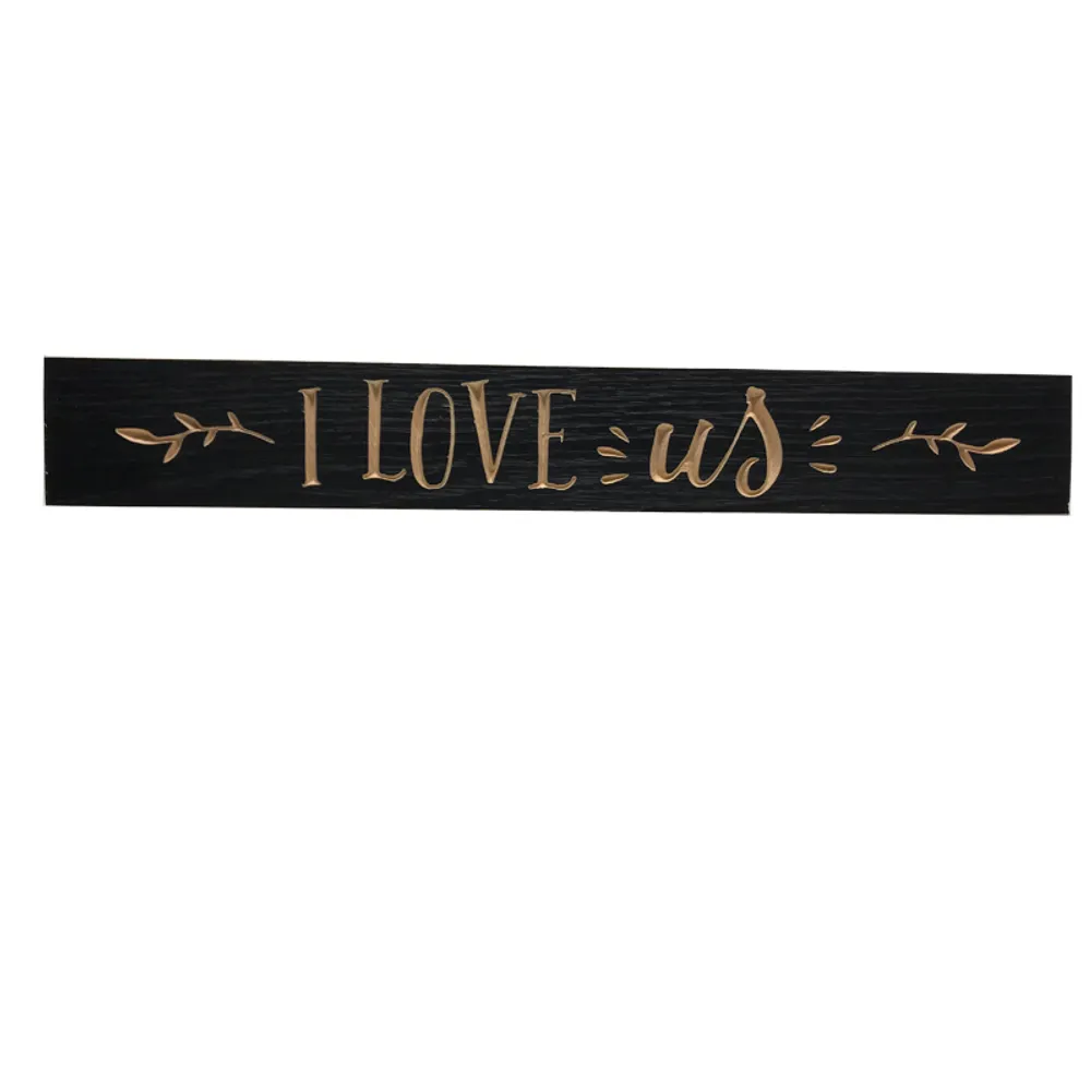 24" USA I LOVE US ROUTED BARNWOOD SIGN
