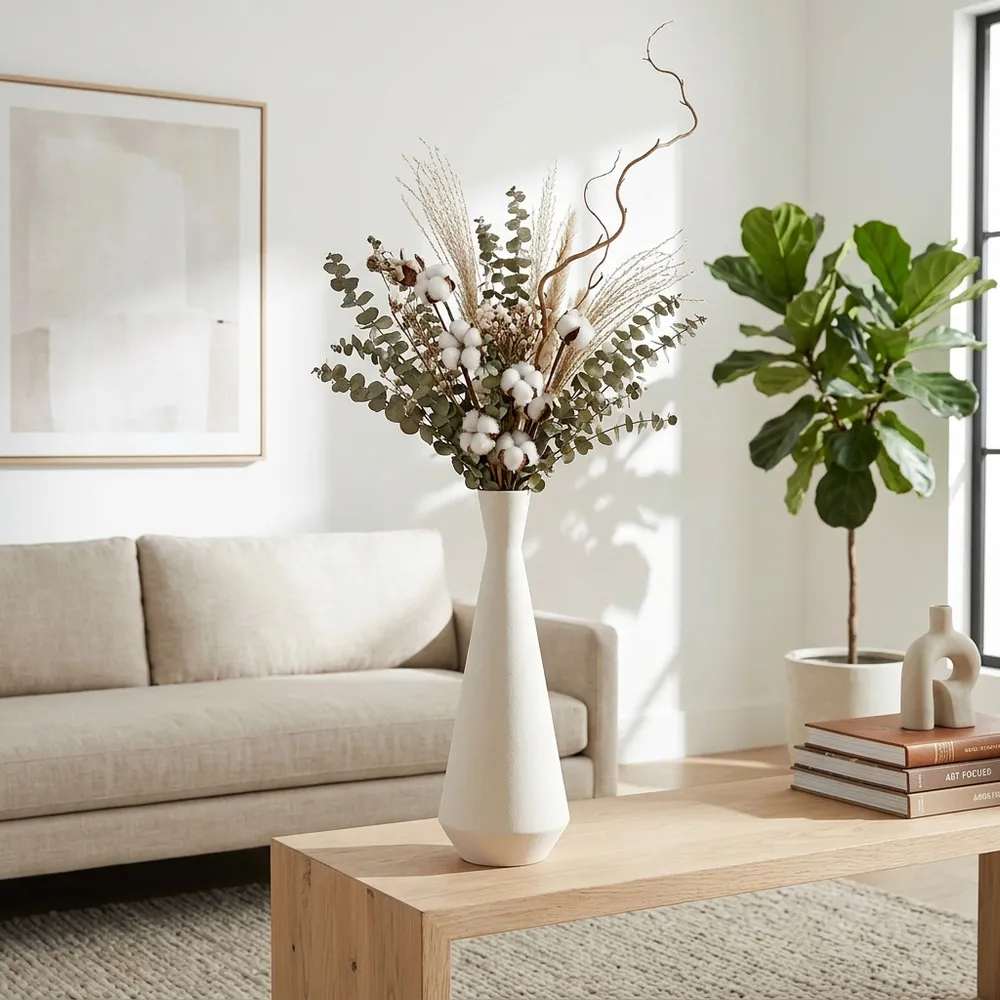ENSLEYCROSS WHITE VASE 21 (IN)