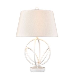 Morely 26'' High 1-Light Table Lamp - Matte White 1