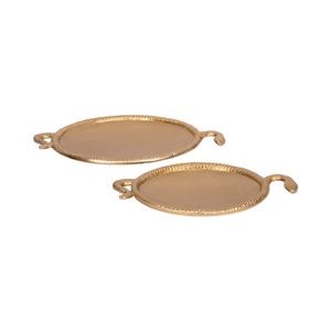 GLENNMILL SET OF 2 GOLD TRAY 2 (IN) 1